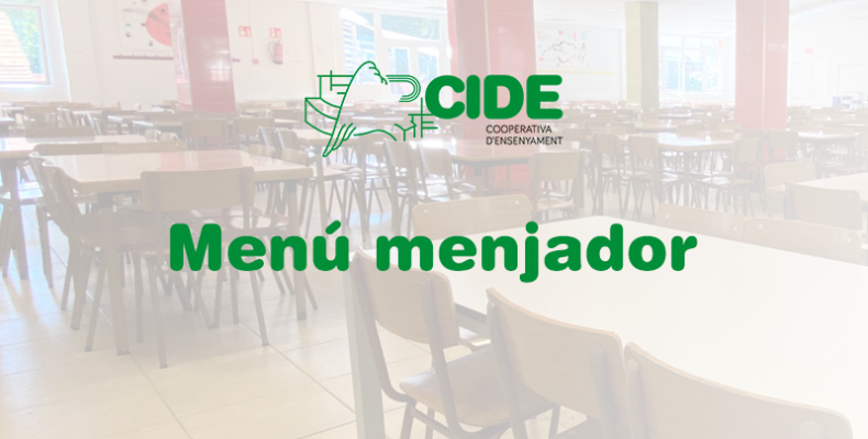 Menu menjador CIDE