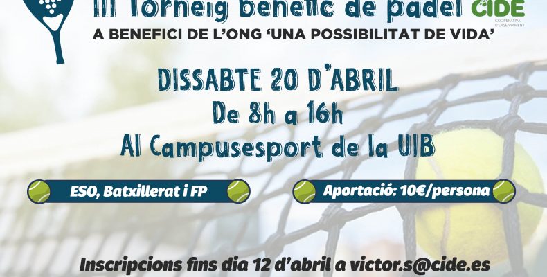 Cartell JPGF Padel CIDE